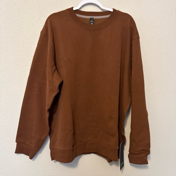 Lululemon Men’s Steady State Crew Sweatshirt XL New Roasted Brown - Picture 1 of 4